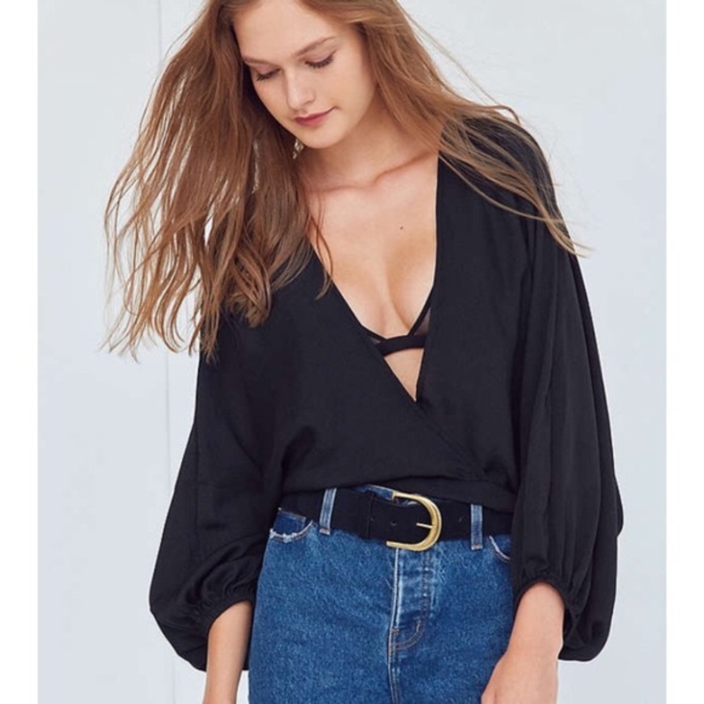 Urban Outfitters Black Carla Dolman Top